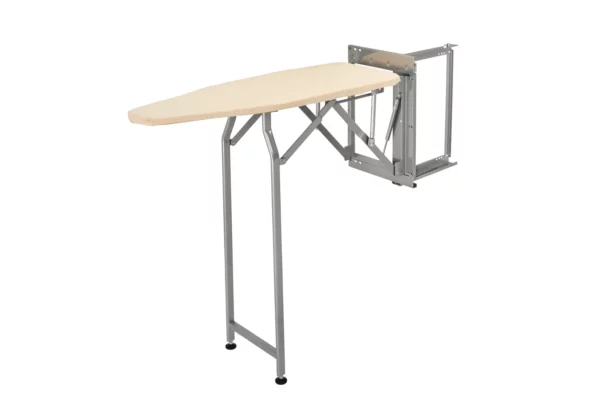 Rev-A-Shelf Deluxe Swivel Ironing Board w.Soft-Close 14in Silver