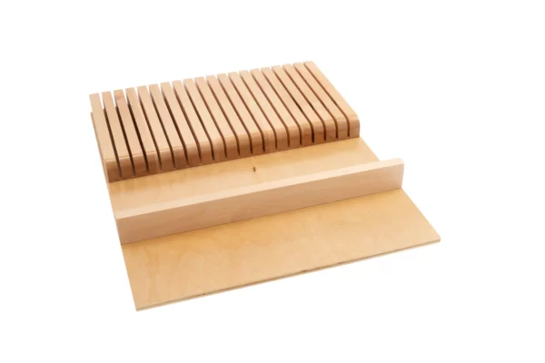 Rev-A-Shelf Knife Block Drawer Insert 18in Natural Maple