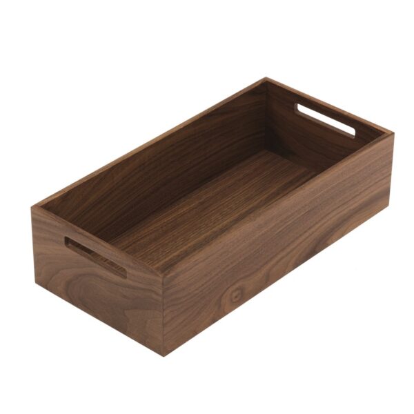Kessebohmer StraightLine Wooden Box w/ Grip Holes Walnut