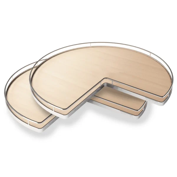 Kessebohmer 28" Super Susan Shelf Set Chrome/Maple