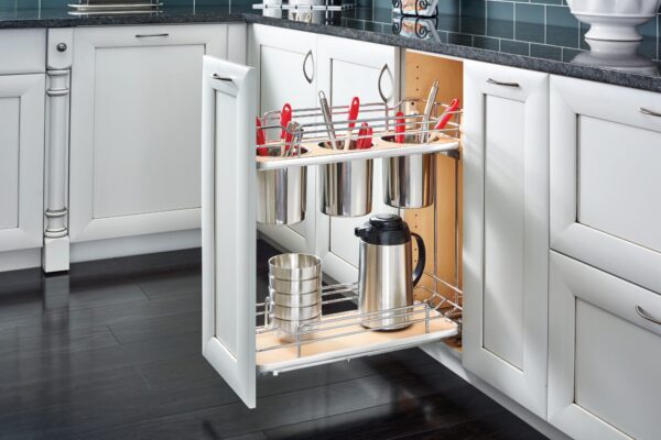 8 in Two-Tier Utensil Organzier w/ Soft-Close - Image 2