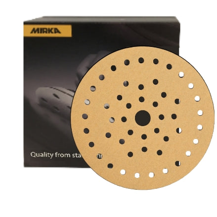 Mirka Gold 6" Multifit Grip Vaccum Sanding Discs 50H P100