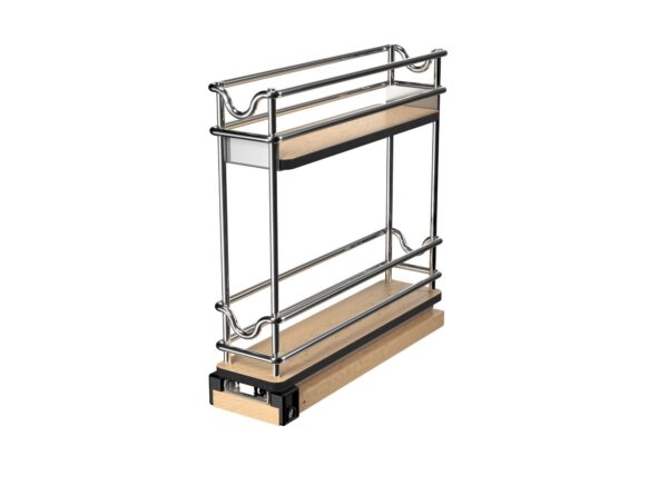 3" Two-Tier Narrow Wire Wall Upright Pullout