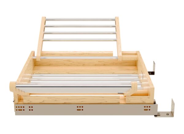 24” Wood Drying Rack Drawer w/ BLUM Soft-Close Slides - Image 3